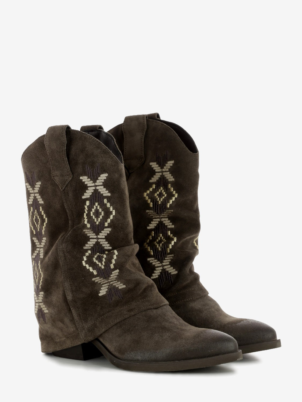 TEXAN DECORATED SUEDE CHESTNUT 227R_CAST