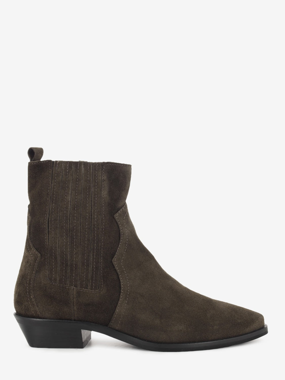 Texano Idea in suede testa di moro