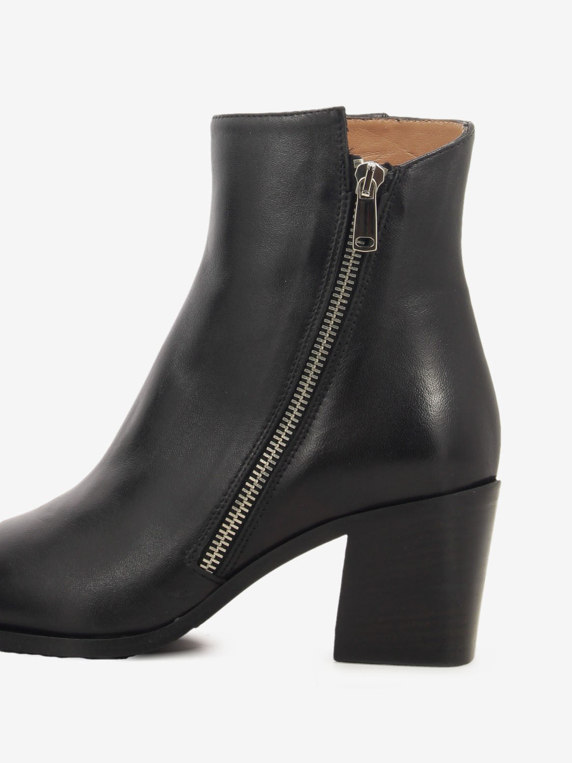 Texano zip fashion nappa nero