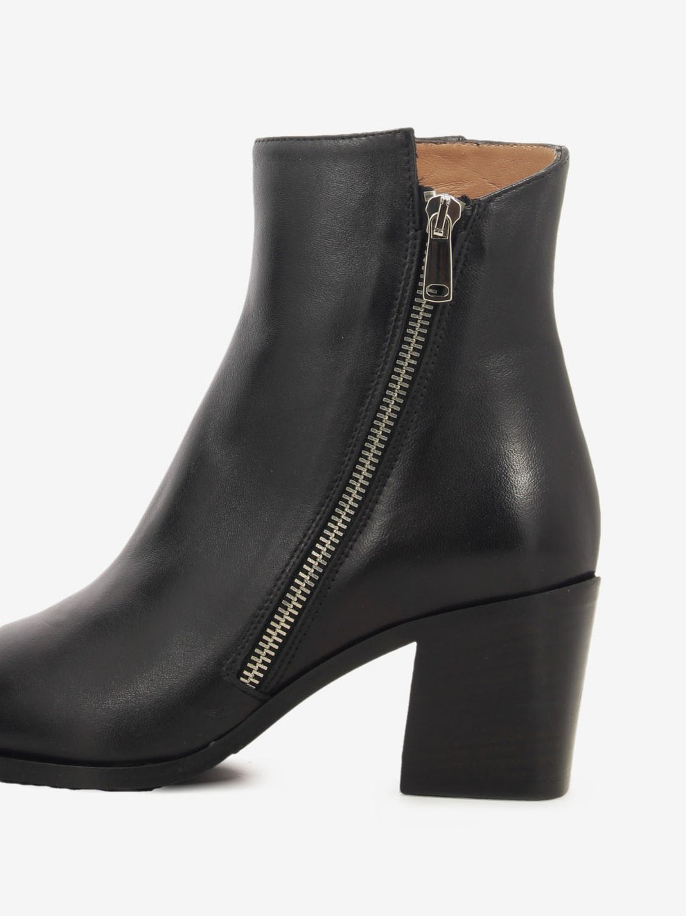 Texano zip fashion nappa nero