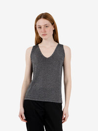 Top lurex nero