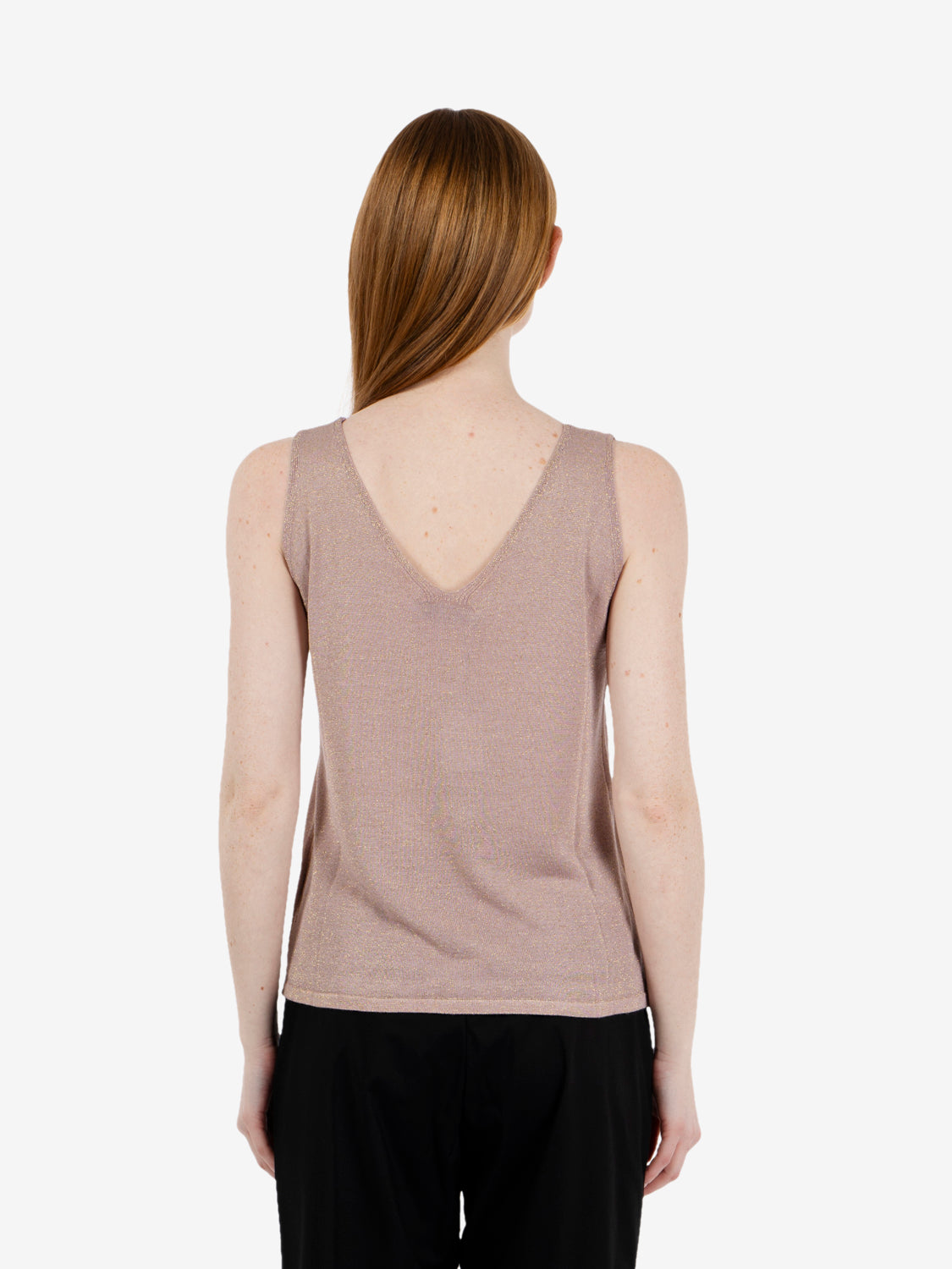 Top lurex rosa