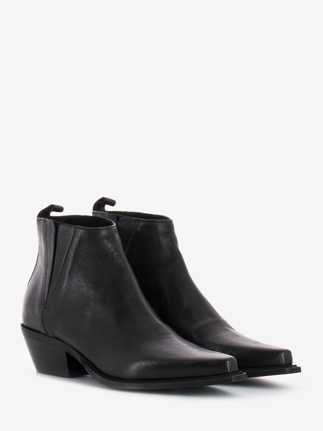 Tronchetti bassi tex in pelle neri