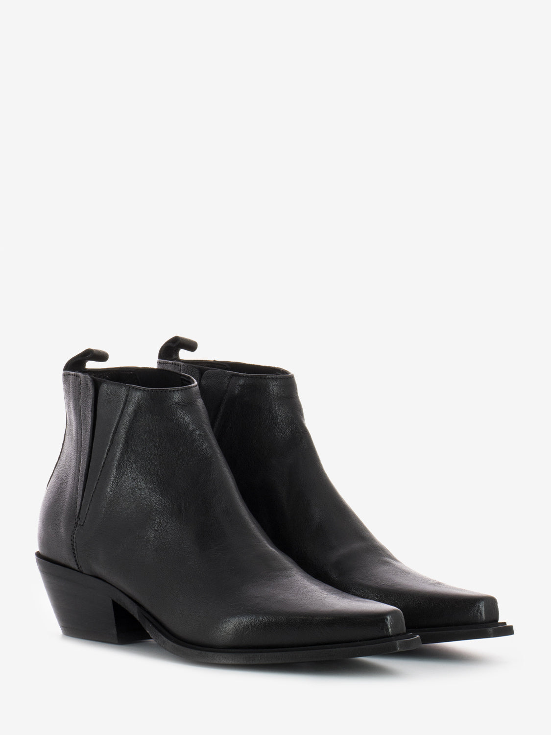 Tronchetti bassi tex in pelle neri