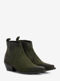 Tronchetti bassi tex in suede olive