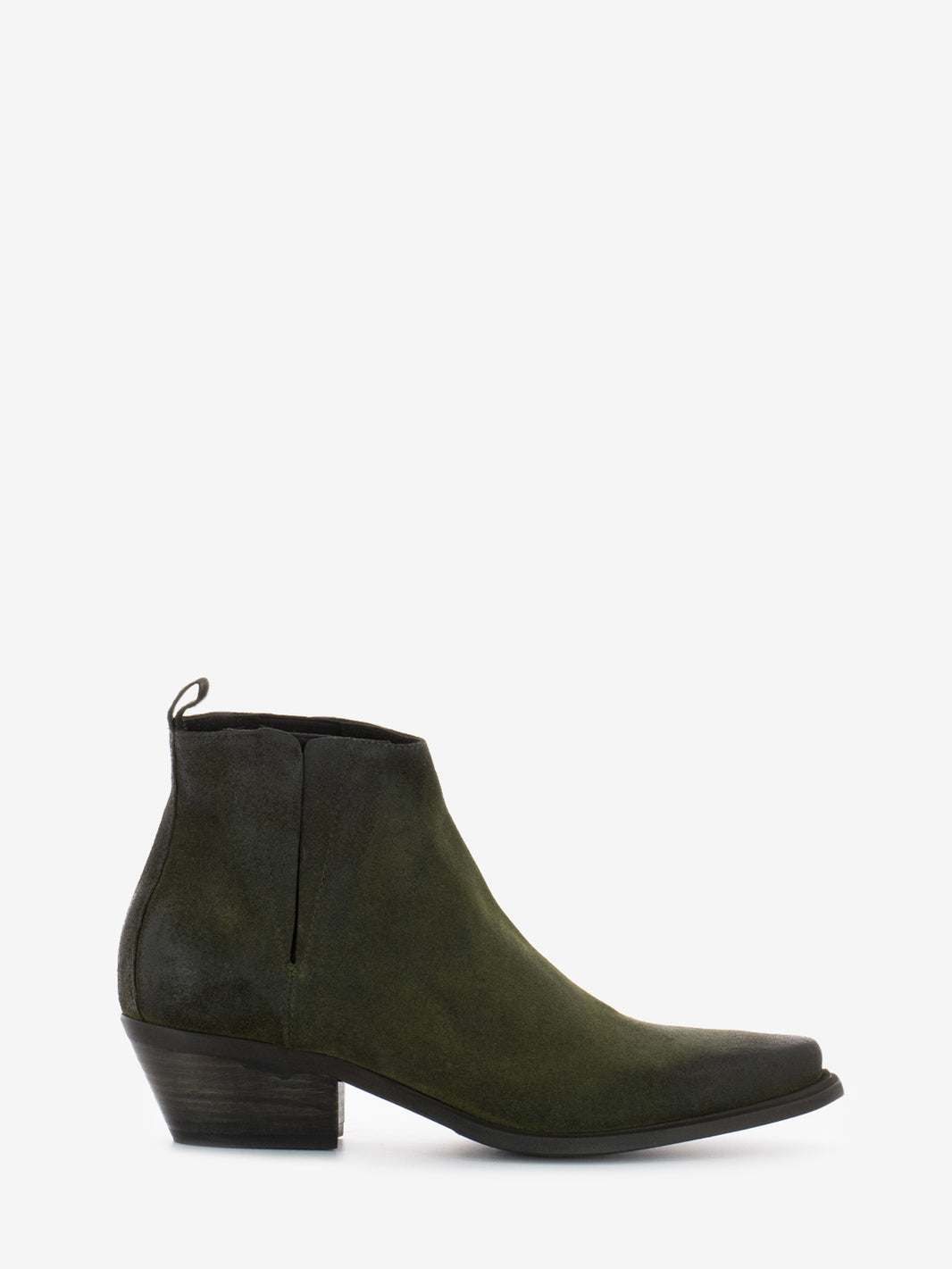 Tronchetti bassi tex in suede olive