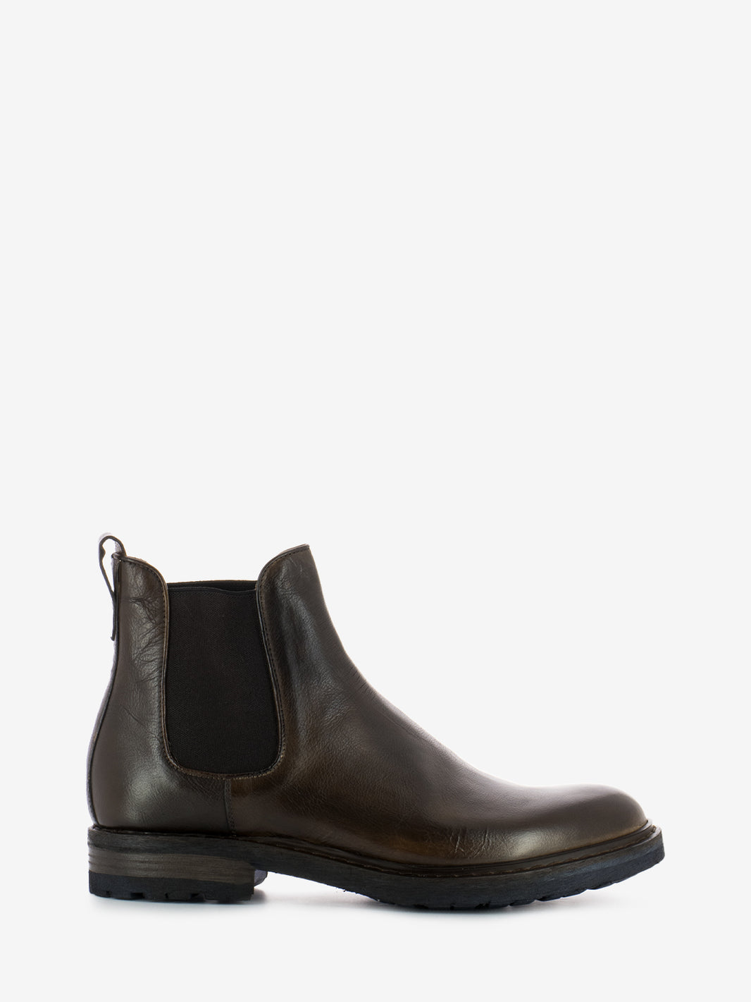 Tronchetti beatles in pelle marrone