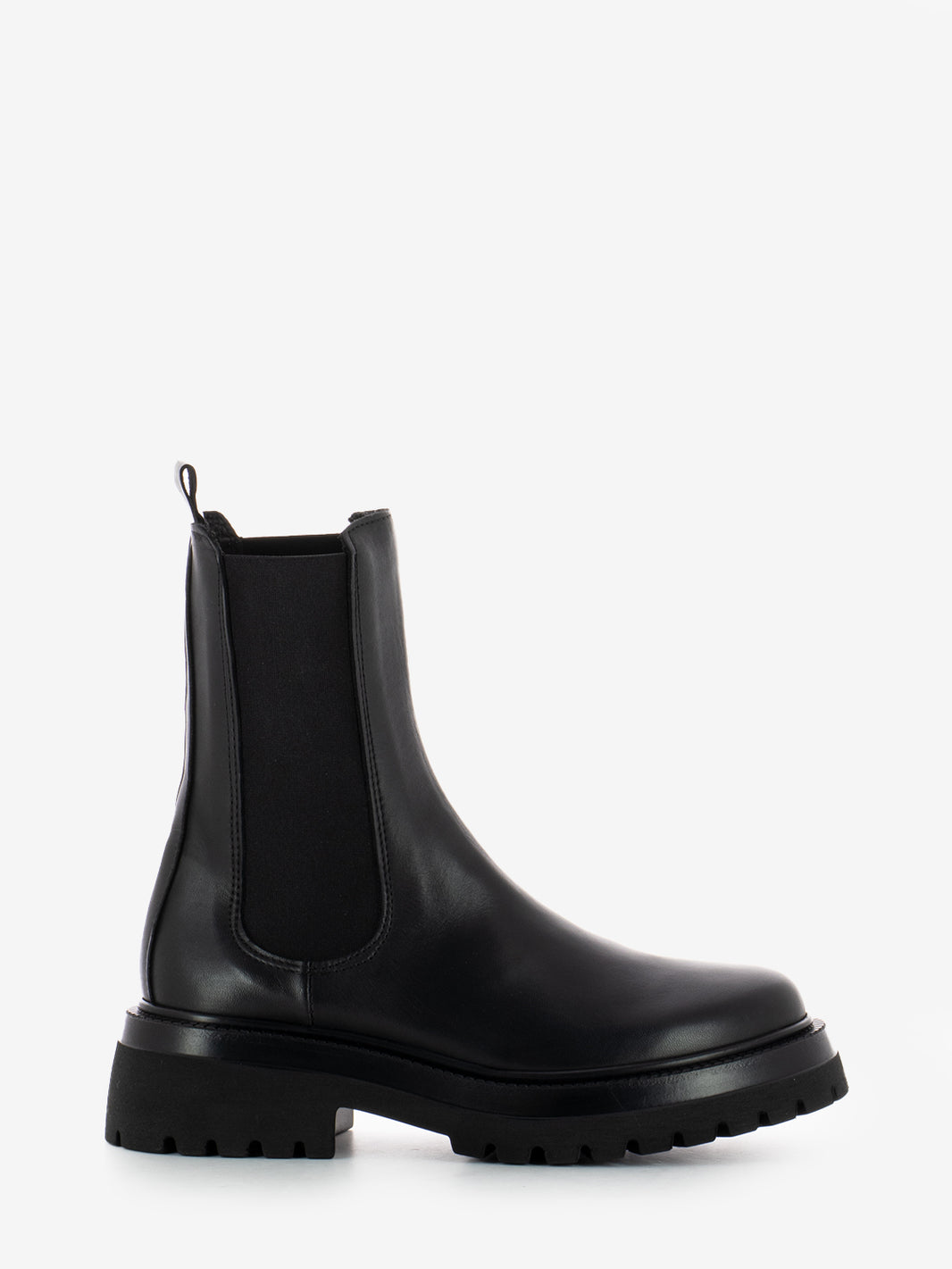 Tronchetti beatles in pelle nero