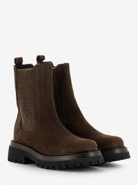 Beatles nubuck cigar ankle boots
