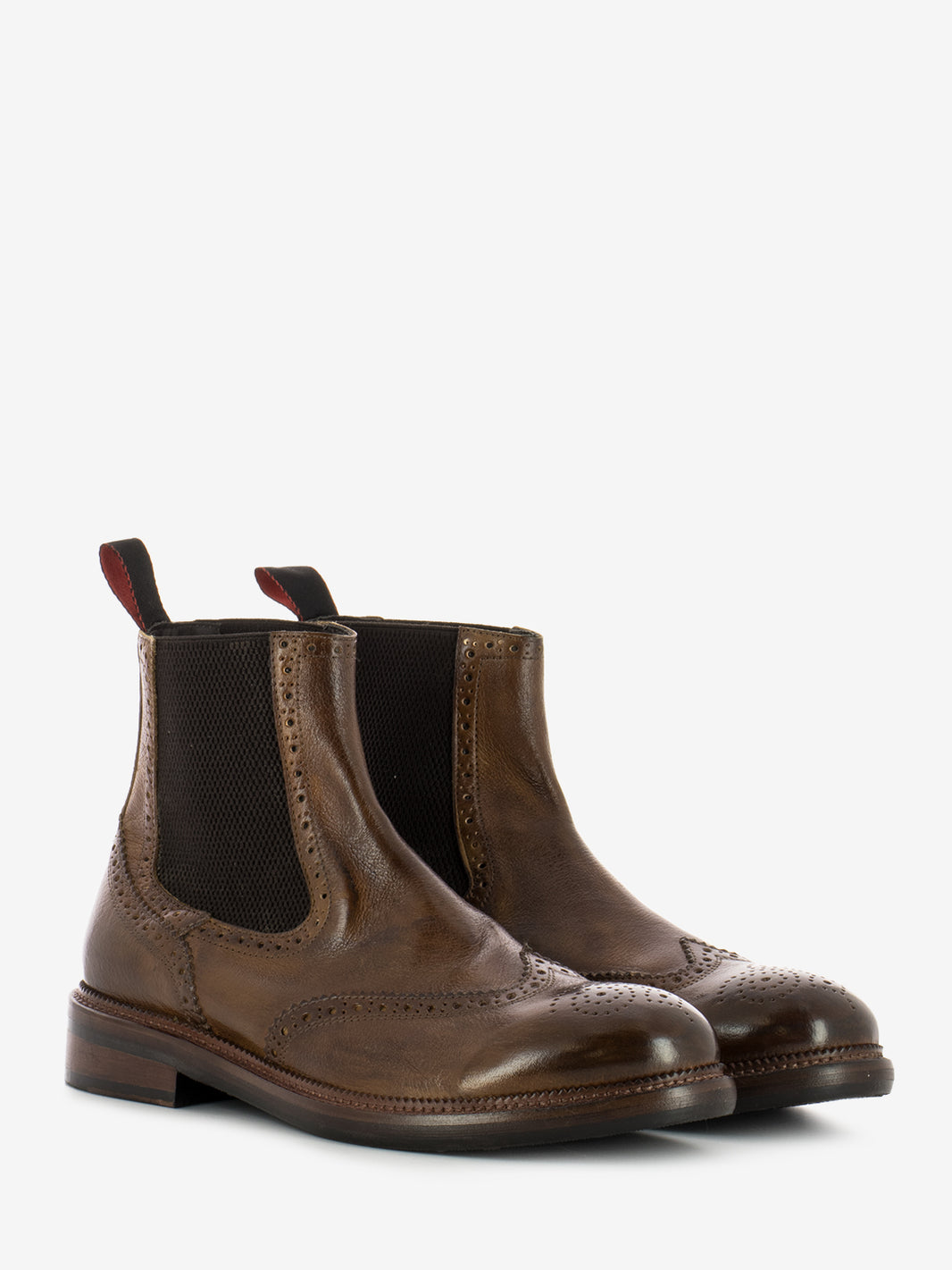 Tronchetti Candy in pelle cuoio scuro