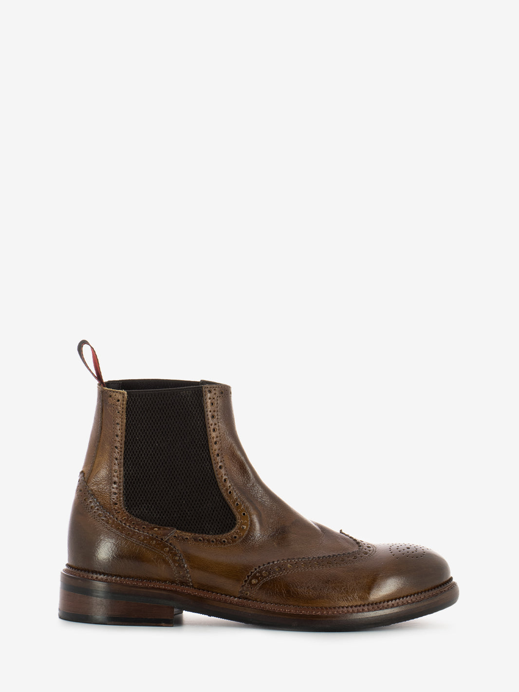 Tronchetti Candy in pelle cuoio scuro