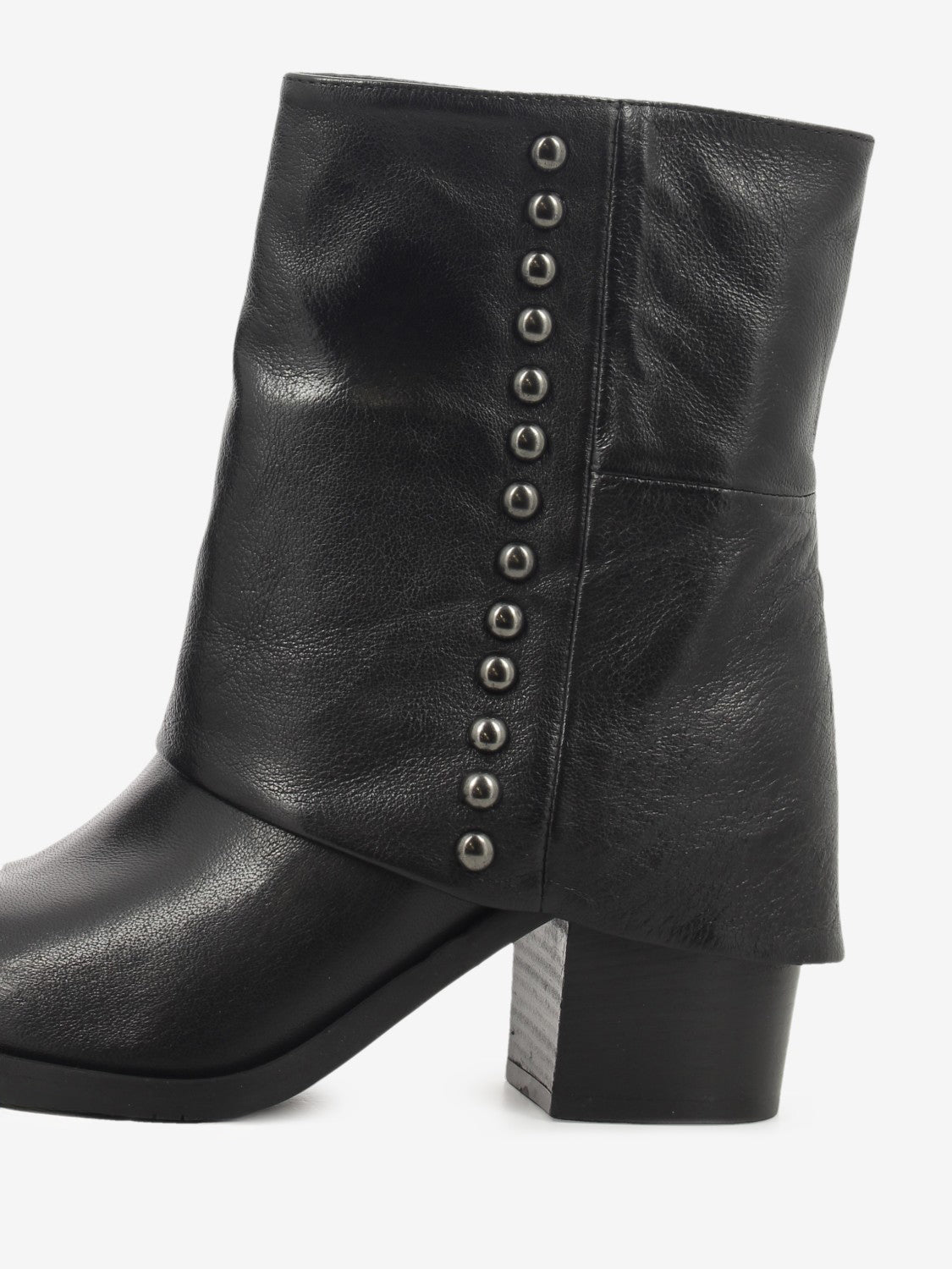Dustin black leather ankle boots