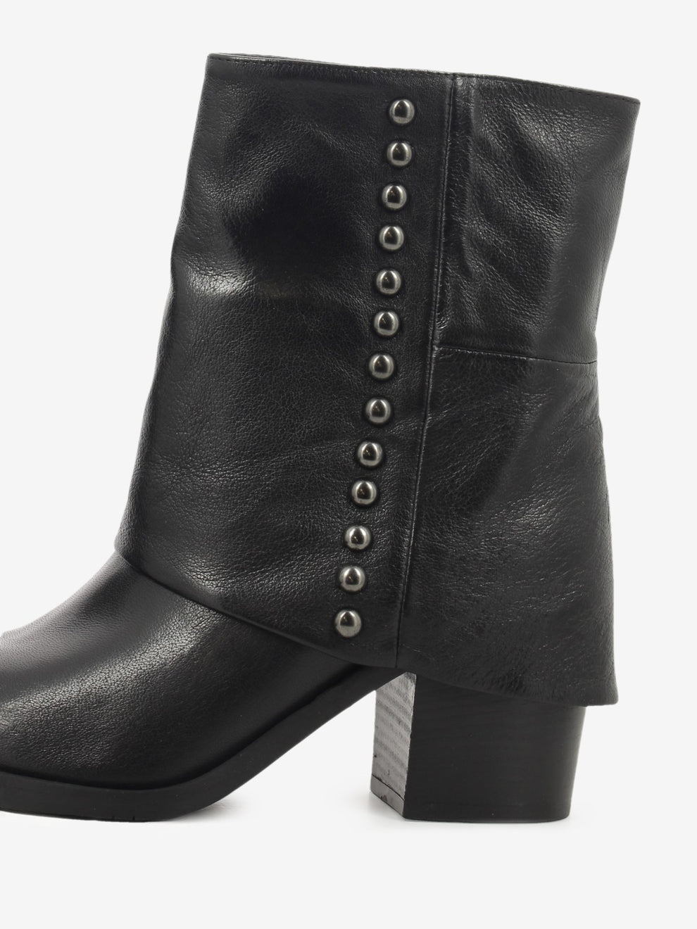 Dustin black leather ankle boots