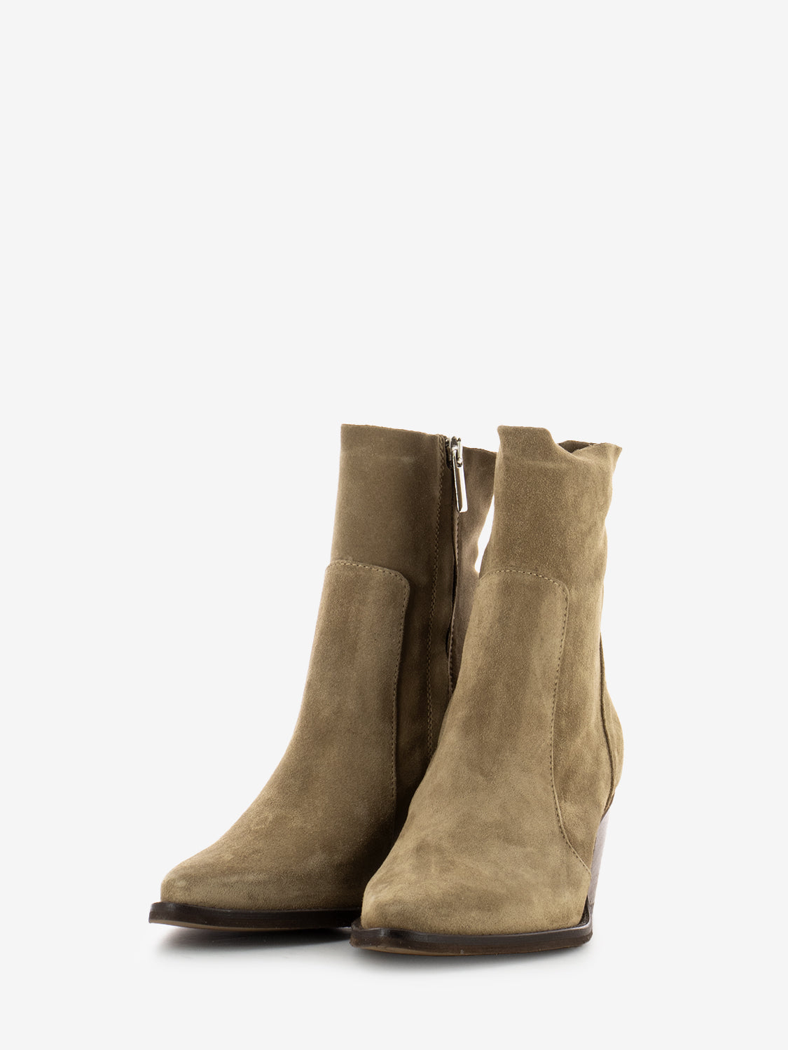 Tronchetti tex Julia in suede sabbia