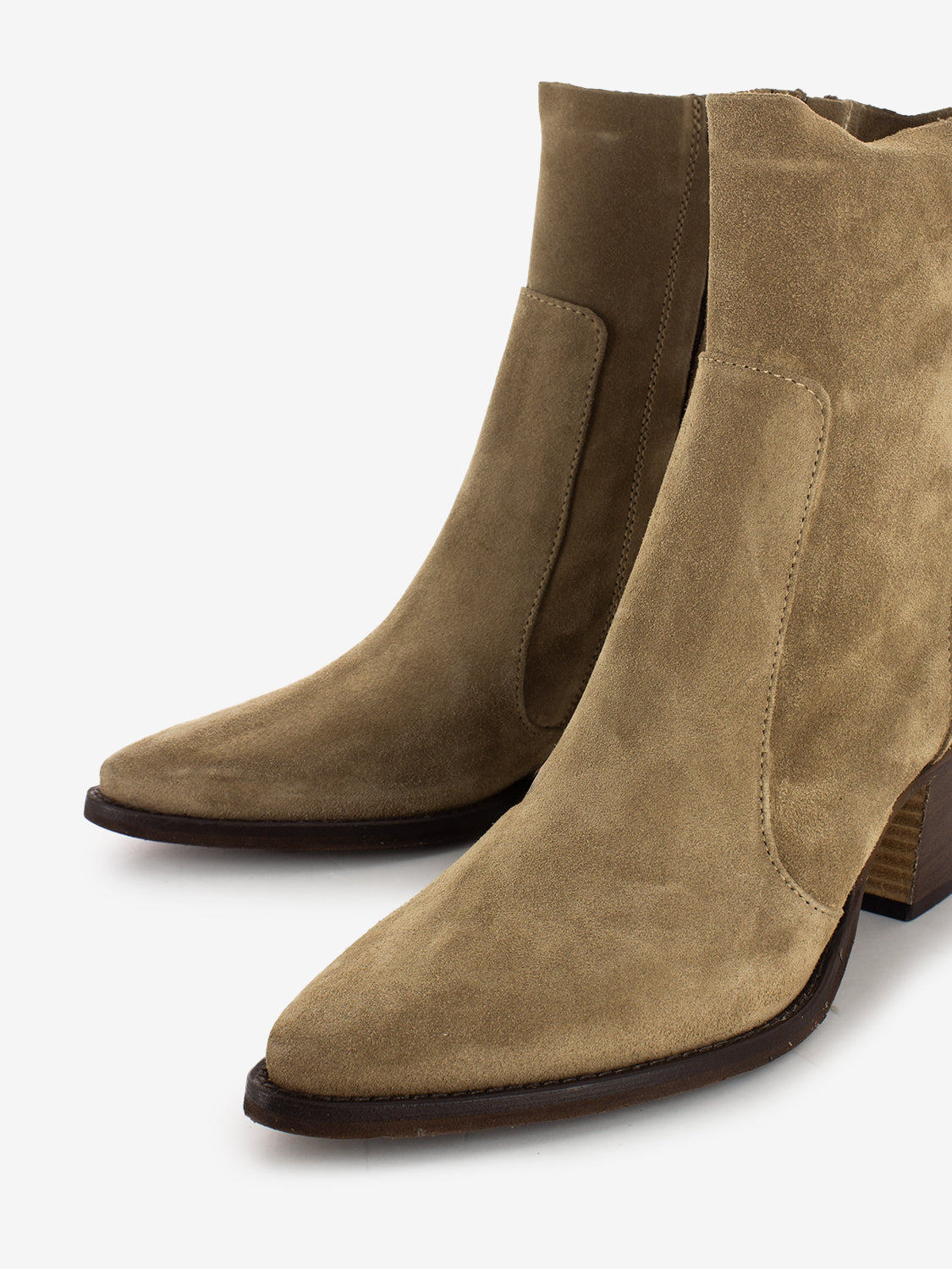 Tronchetti tex Julia in suede sabbia
