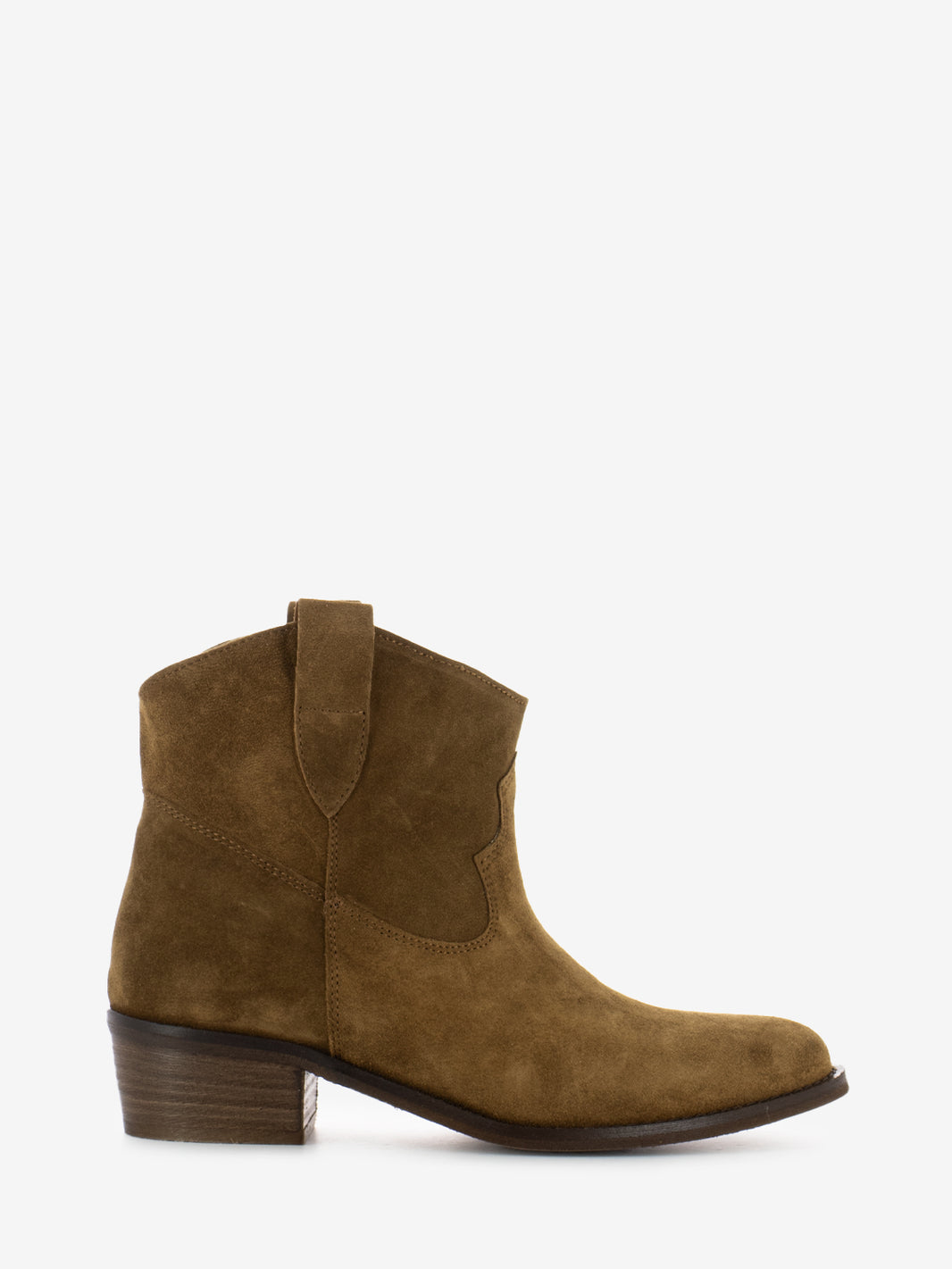 Tronchetti texani suede camoscio tabacco