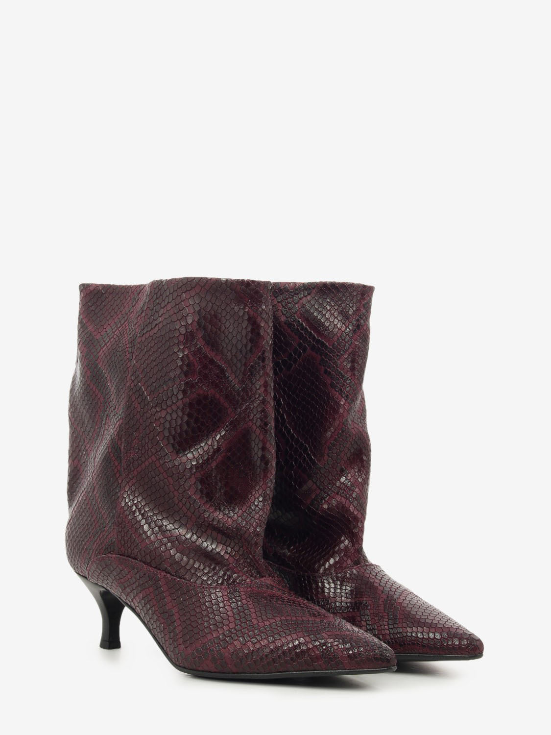 ANKLE BOOT T.50 BANGKOK BORDEAUX PYTHON LUCY-TR2-BANG_BORD