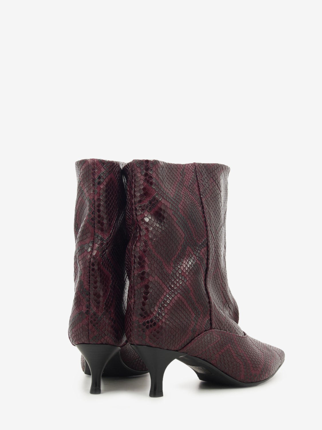 ANKLE BOOT T.50 BANGKOK BORDEAUX PYTHON LUCY-TR2-BANG_BORD