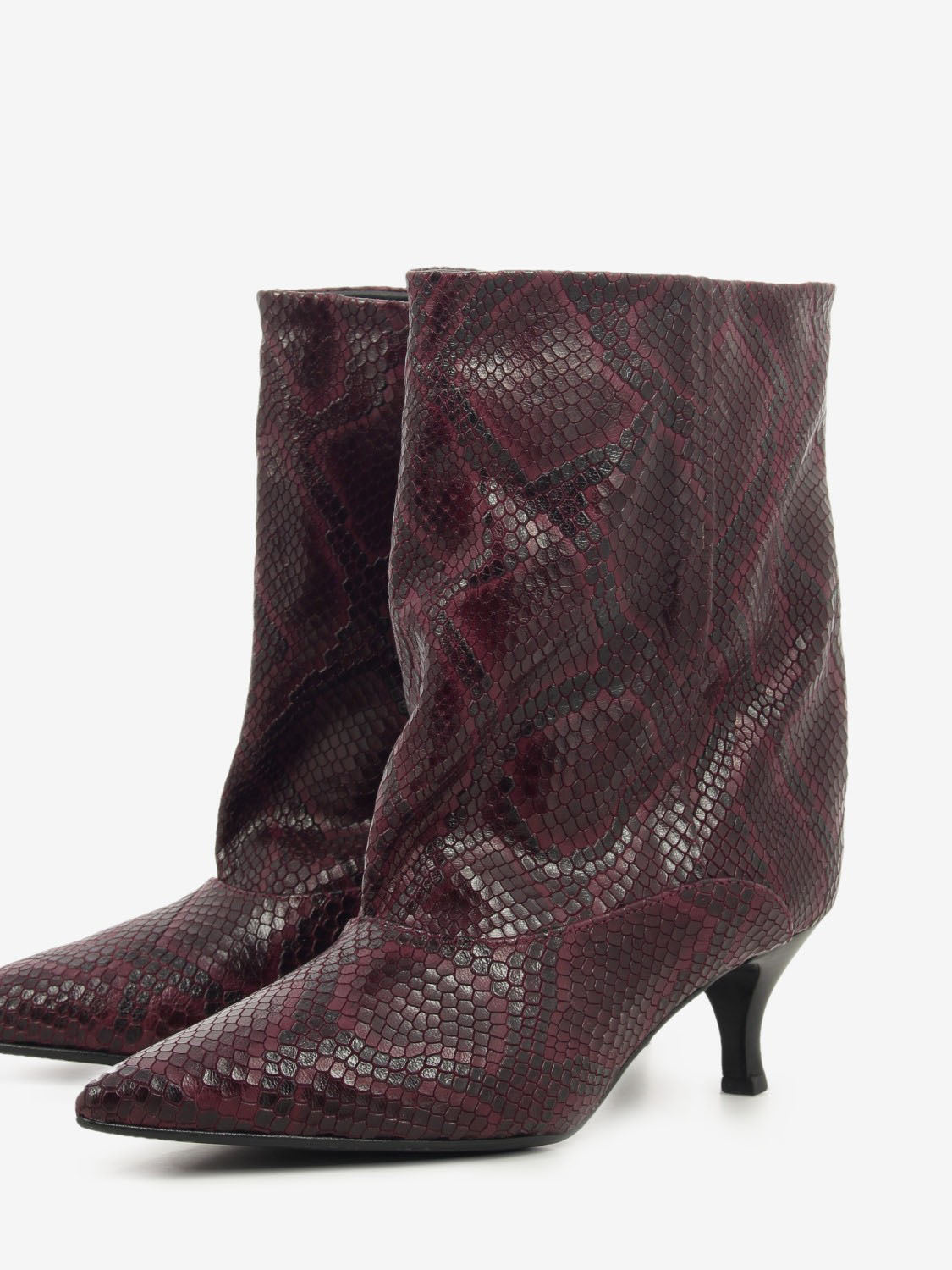 ANKLE BOOT T.50 BANGKOK BORDEAUX PYTHON LUCY-TR2-BANG_BORD