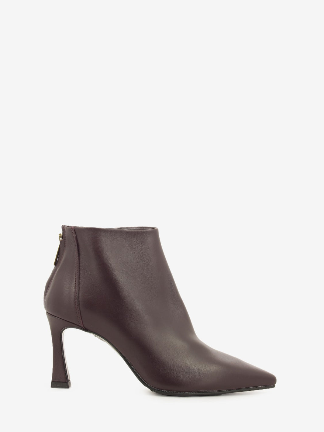 Bordeaux nappa leather ankle boots