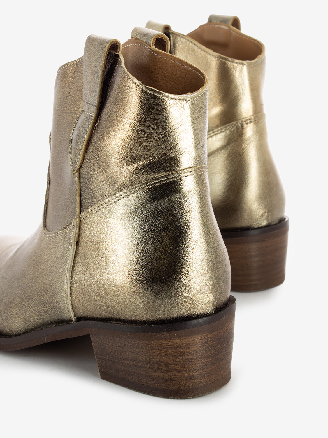 Tronchetto texano laminato bronzo