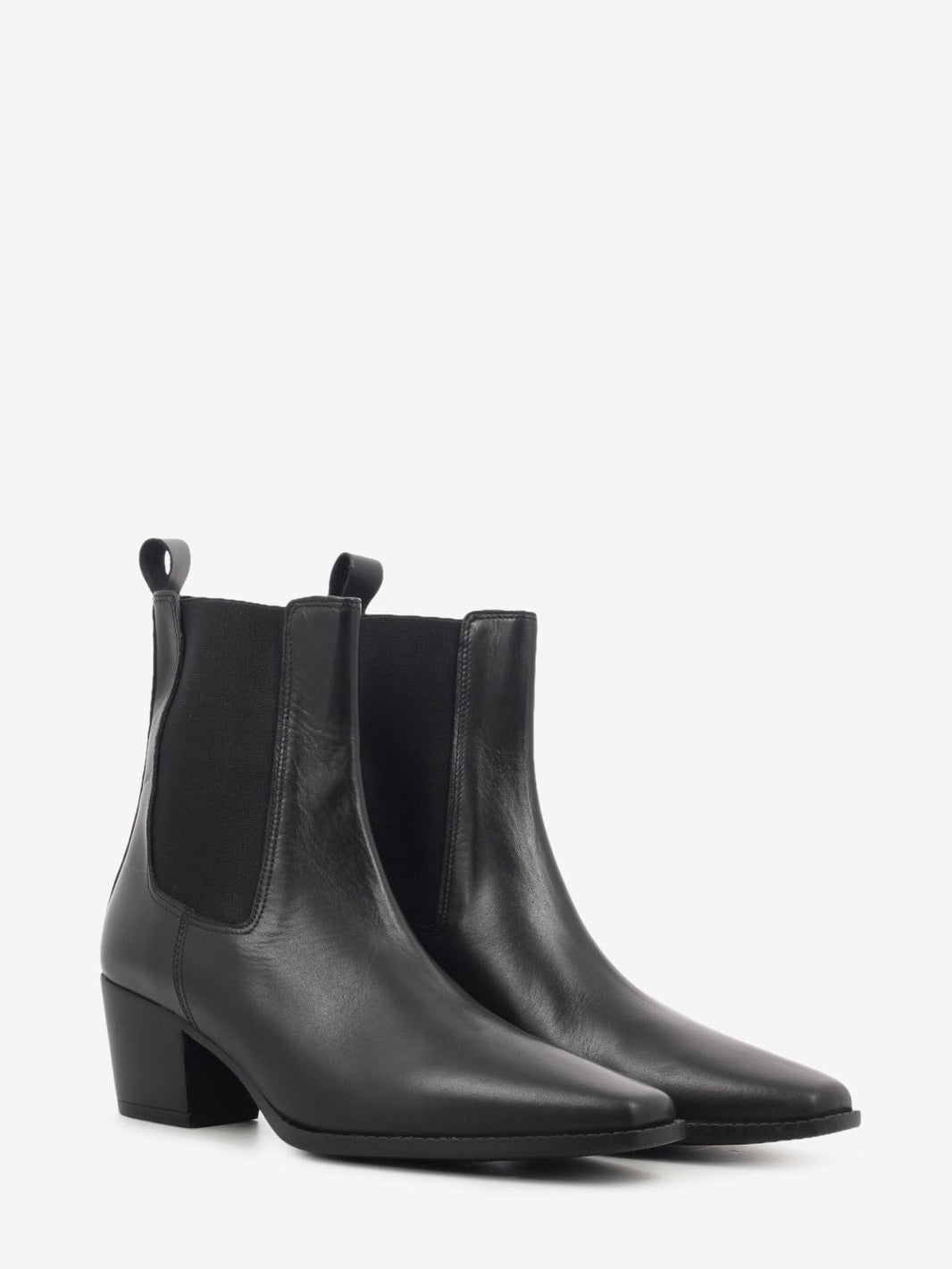 Tronchetto Velour pelle nero