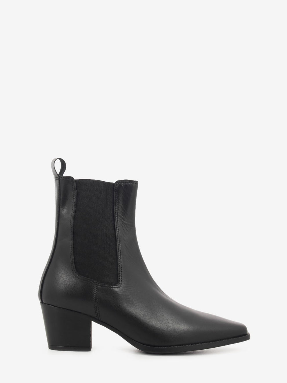 Tronchetto Velour pelle nero