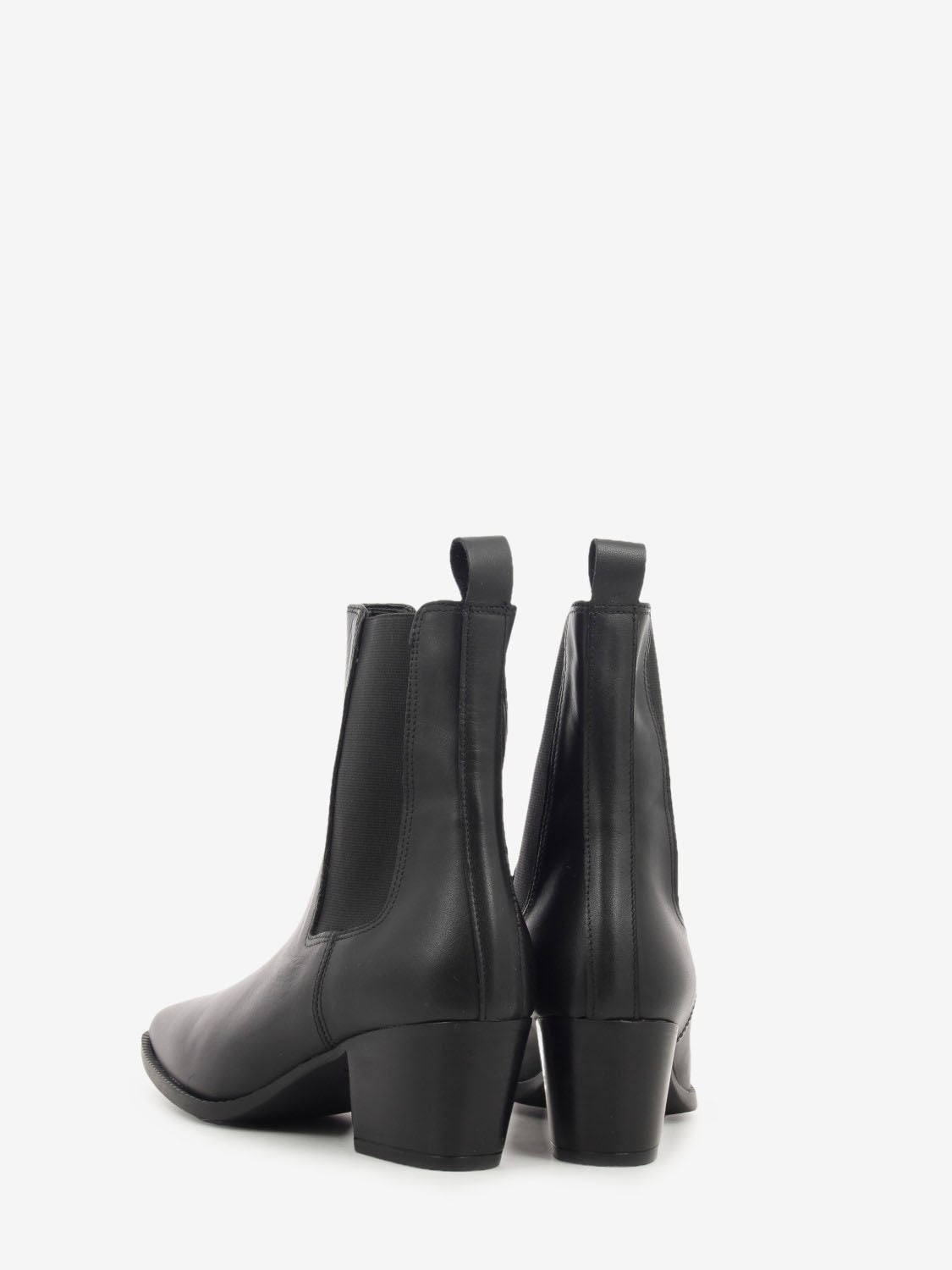 Tronchetto Velour pelle nero