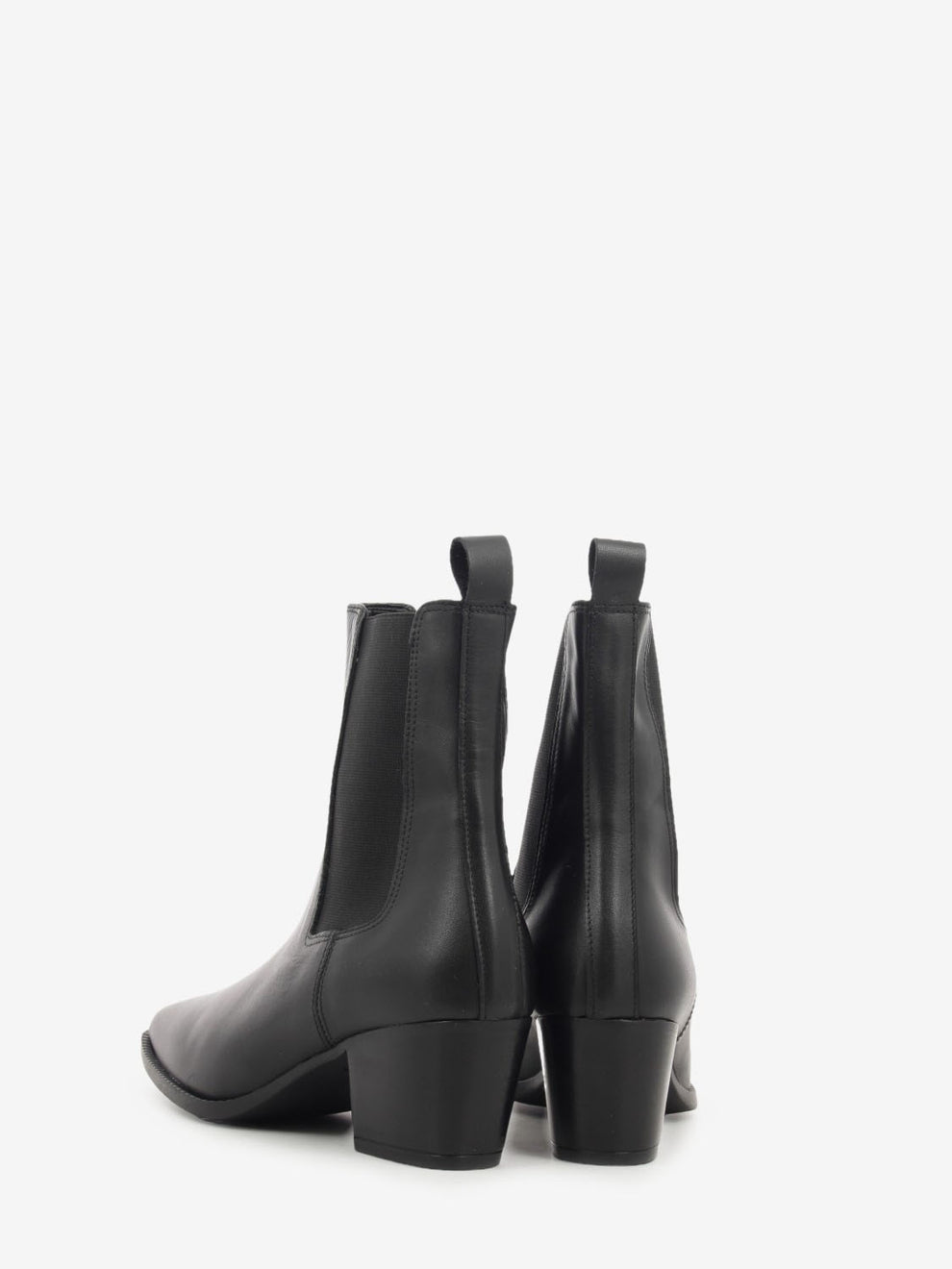 Tronchetto Velour pelle nero