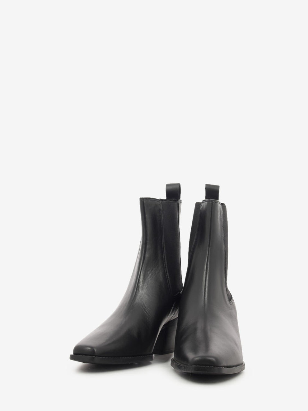 Tronchetto Velour pelle nero
