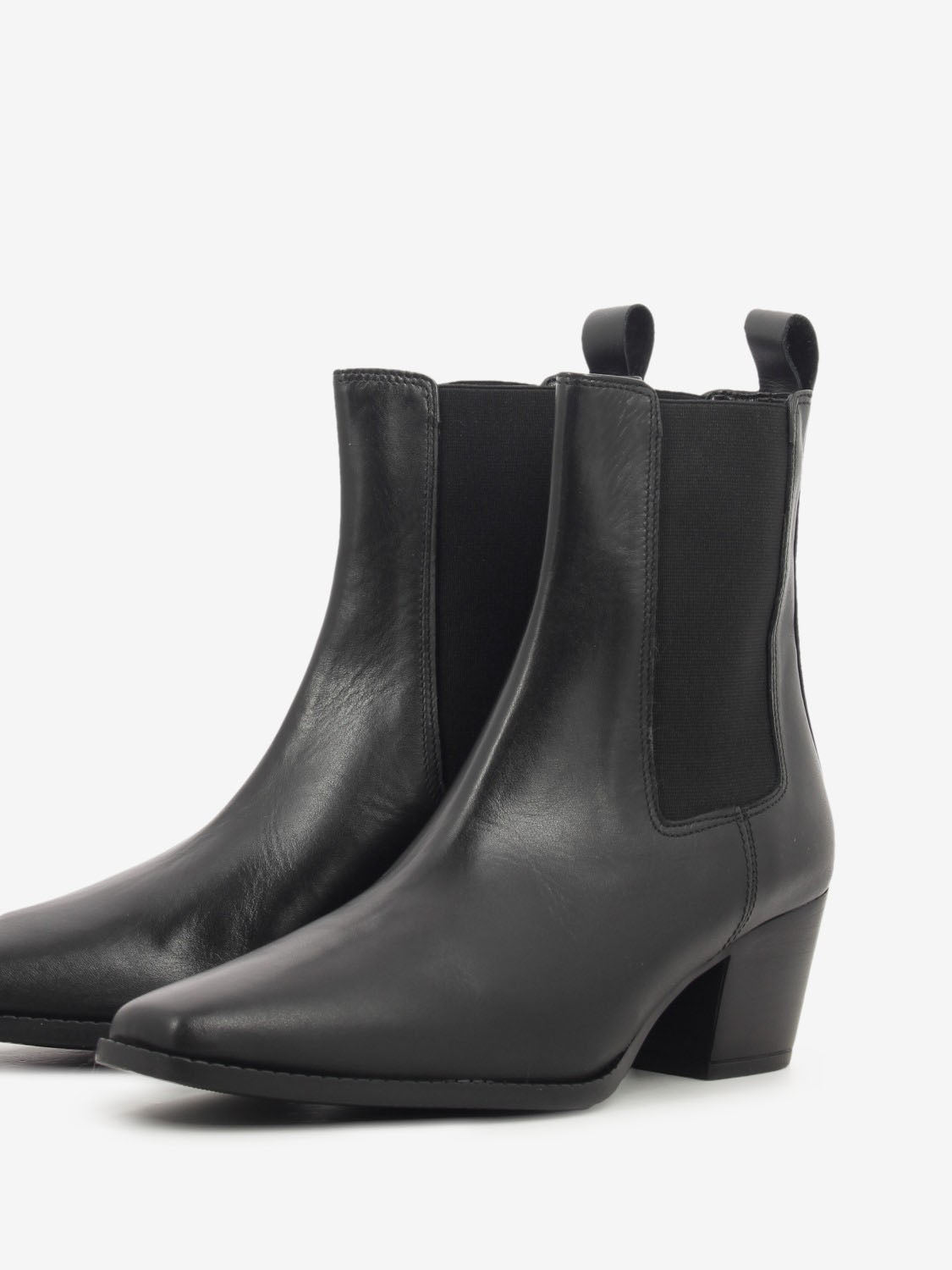 Tronchetto Velour pelle nero
