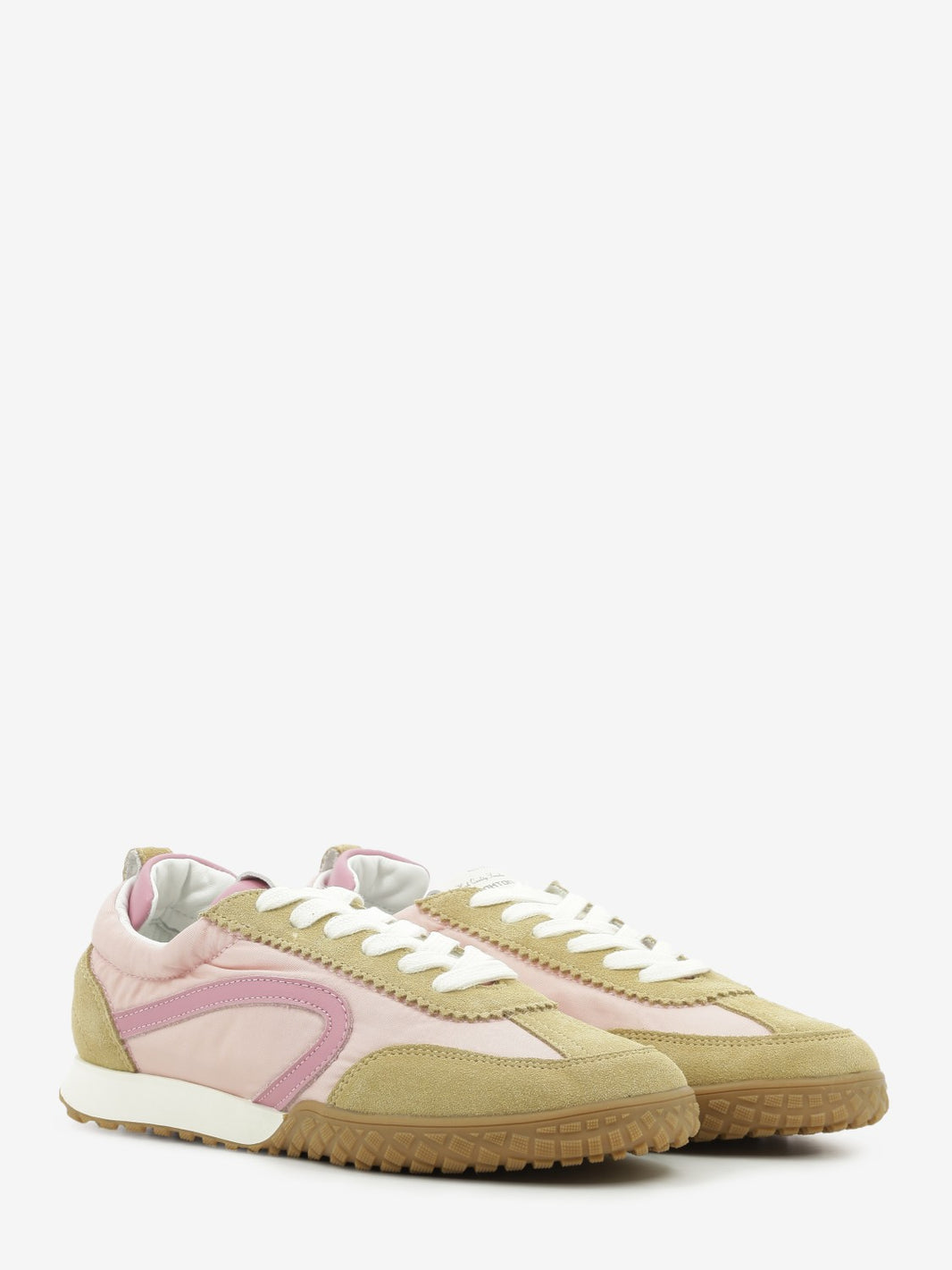 Sneakers Flair light brown / tex pink