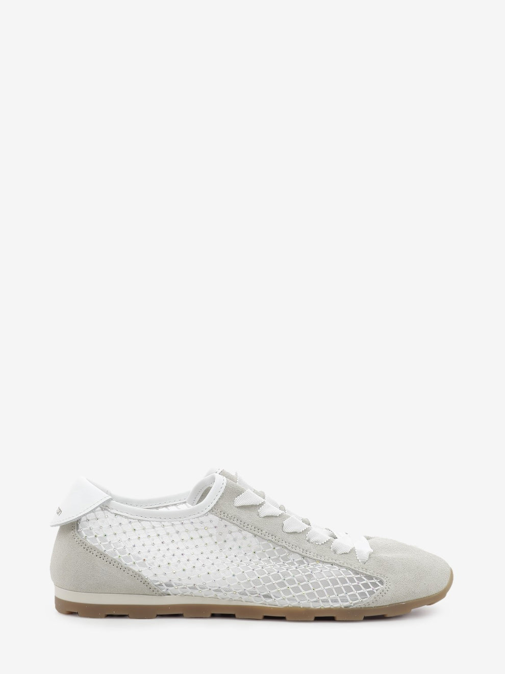 Sneakers Net strass bianco / beige