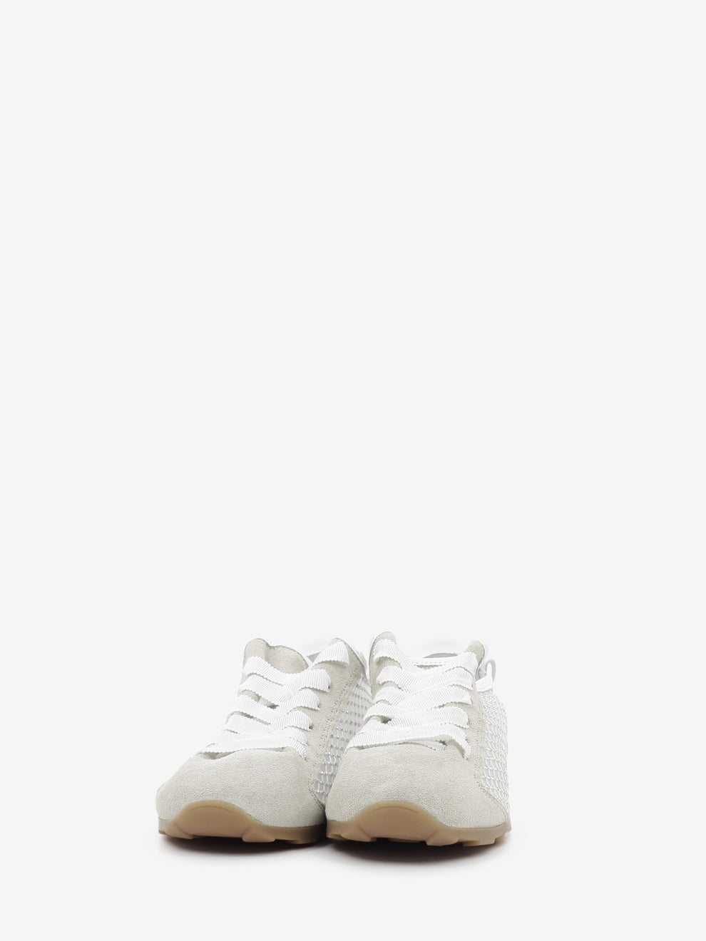 Sneakers Net strass bianco / beige