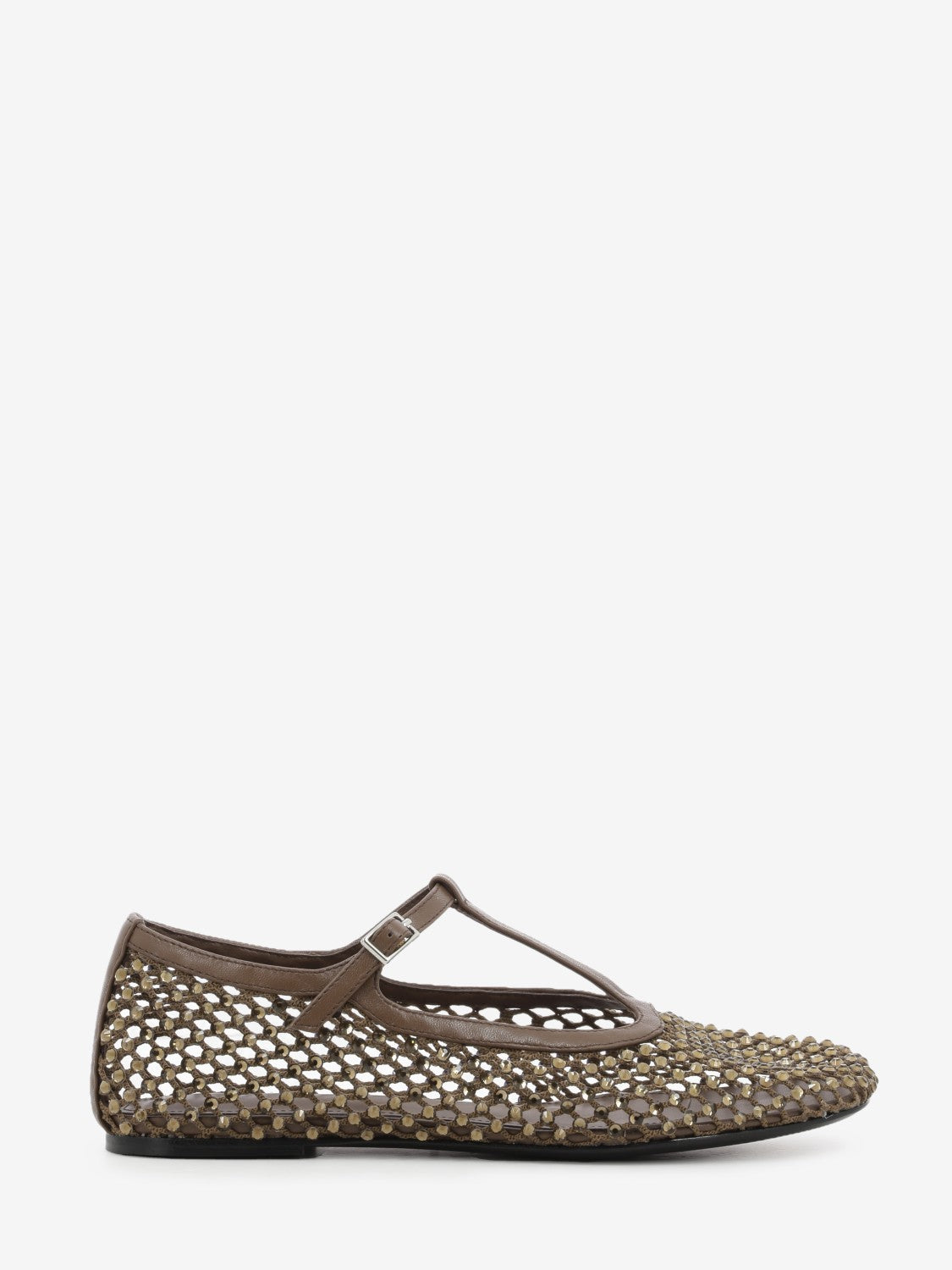 Ballerina con strass cacao