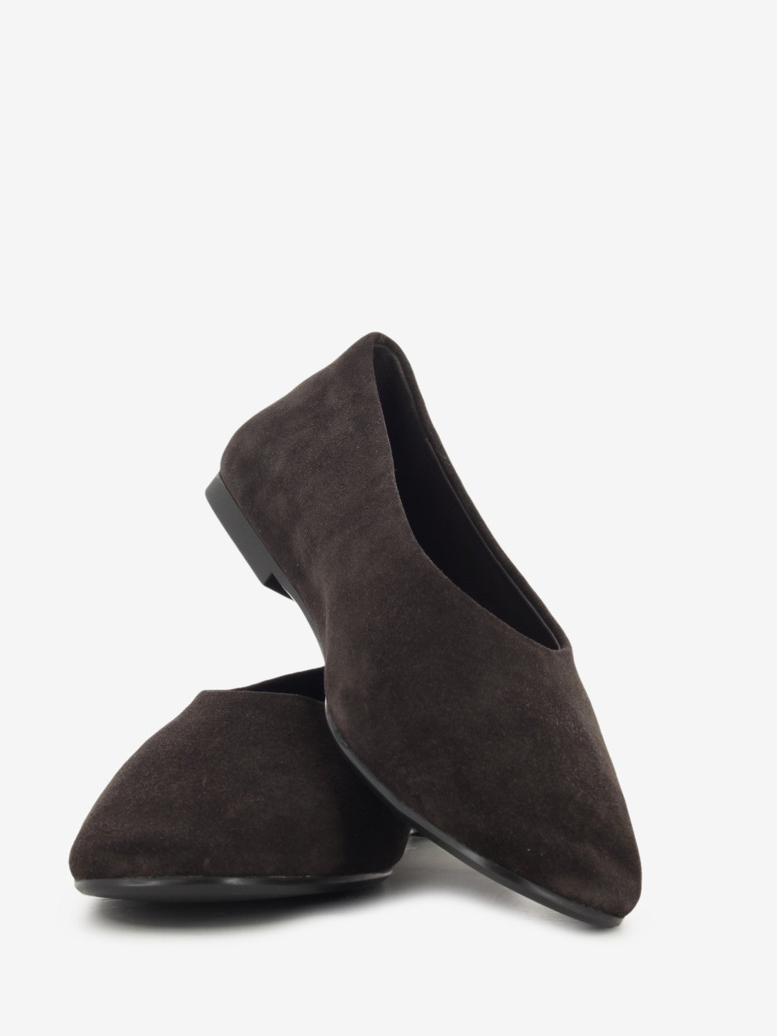 Ballerina Velour in suede ebano