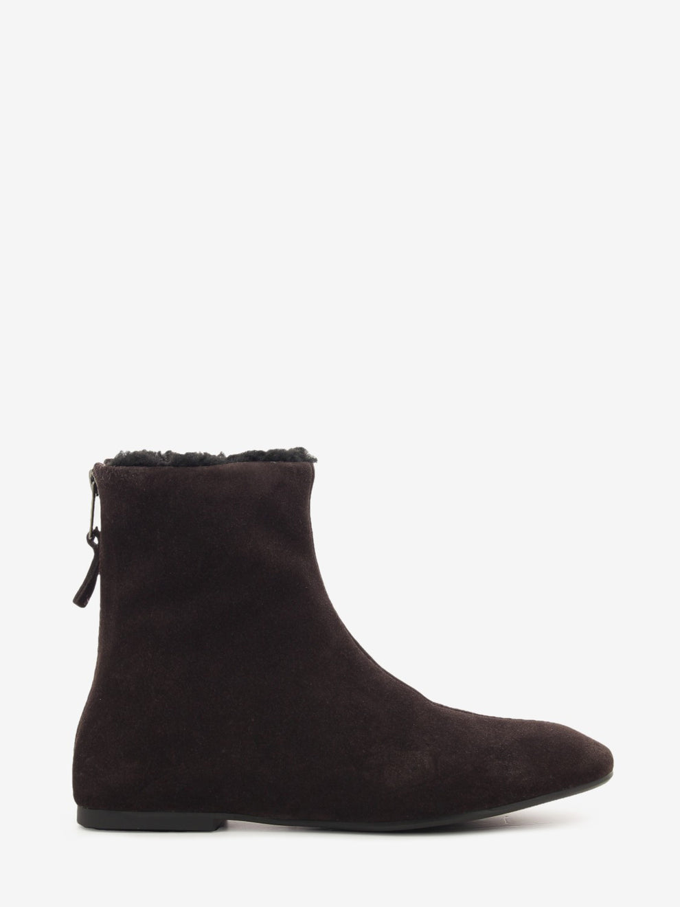 Beatles flat sheepskin Velour ebony / black fur