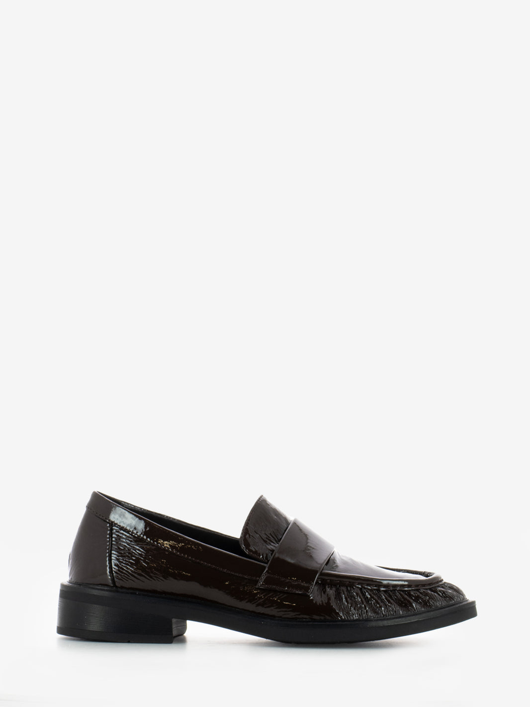 Moccasins in dark brown naplak