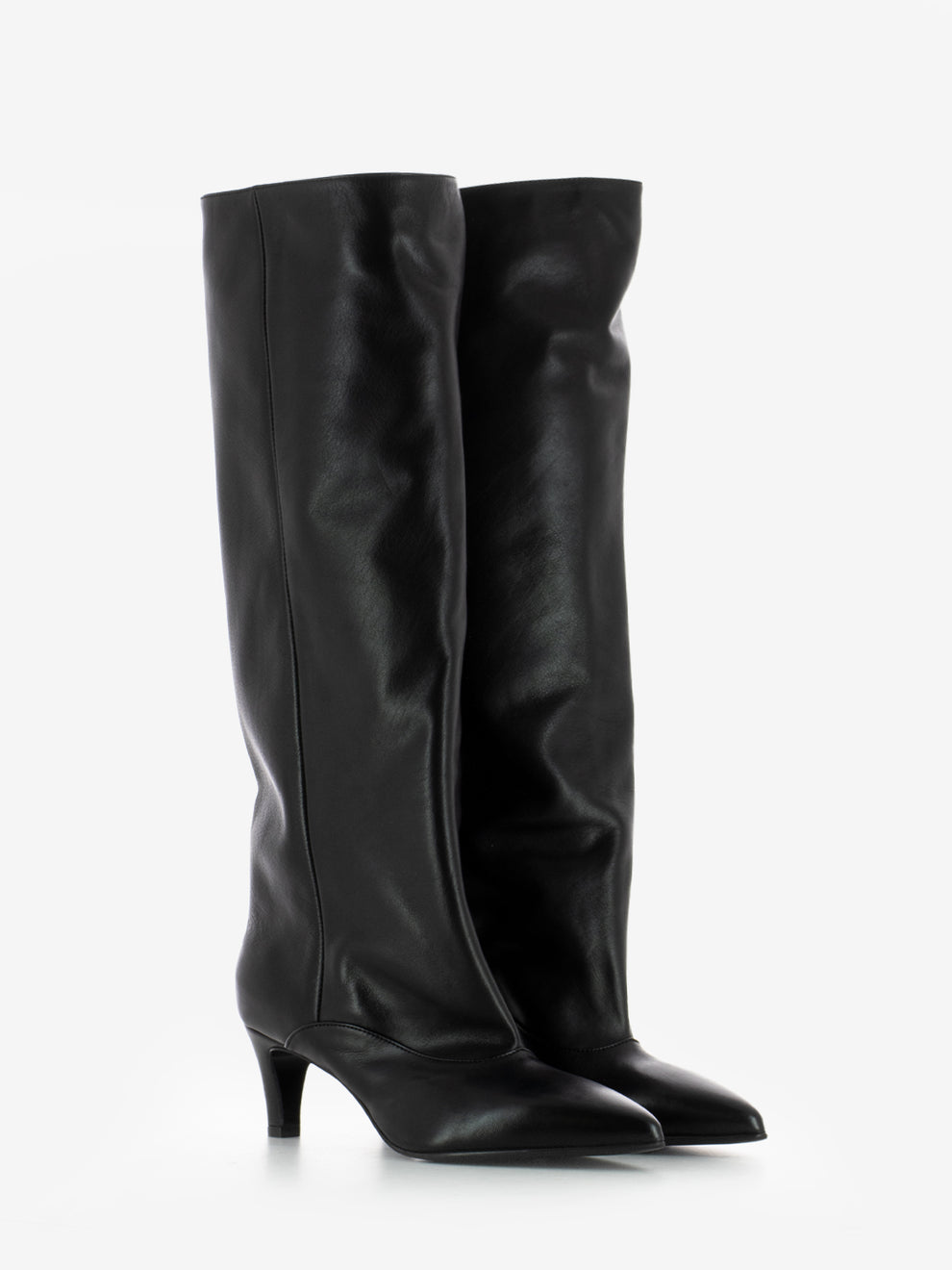 Stivale in camoscio Velour nero