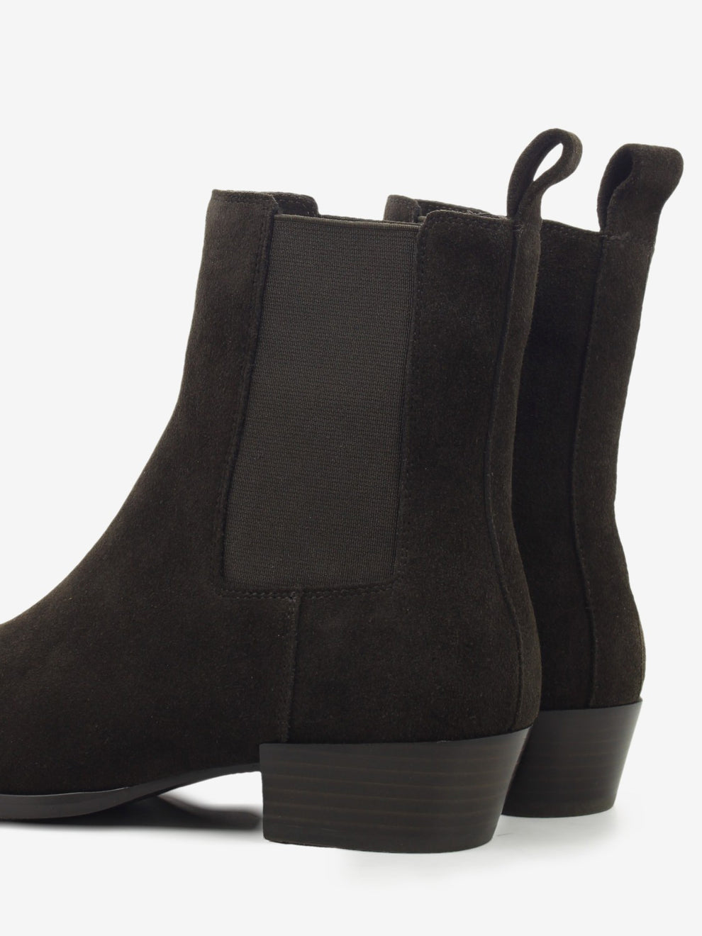 Ebony Velour Suede Ankle Boot