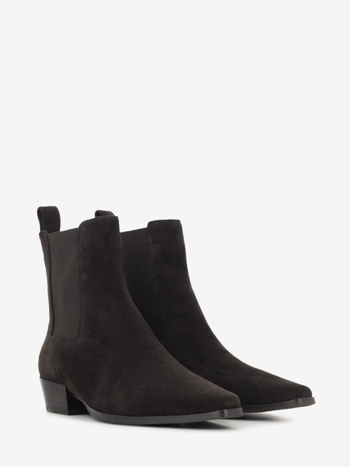 Ebony Velour Suede Ankle Boot