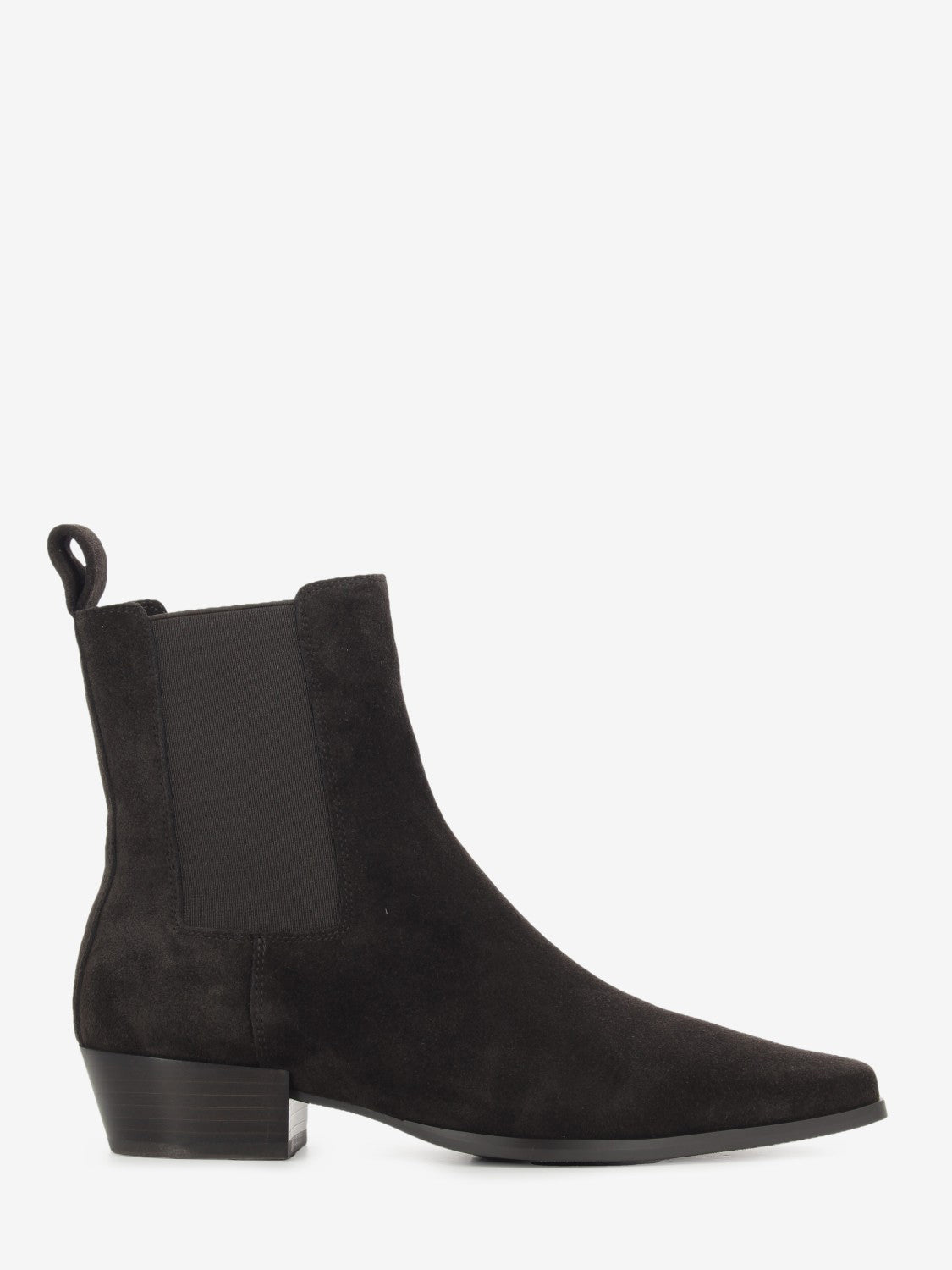 Ebony Velour Suede Ankle Boot