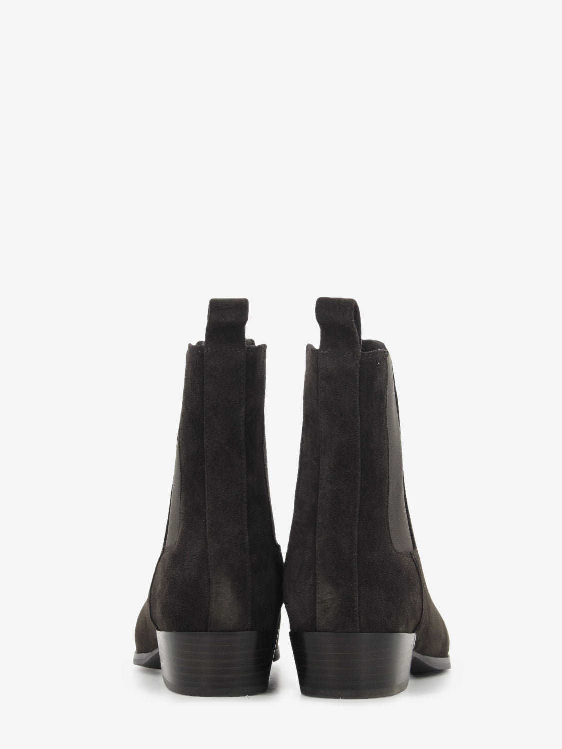 Ebony Velour Suede Ankle Boot