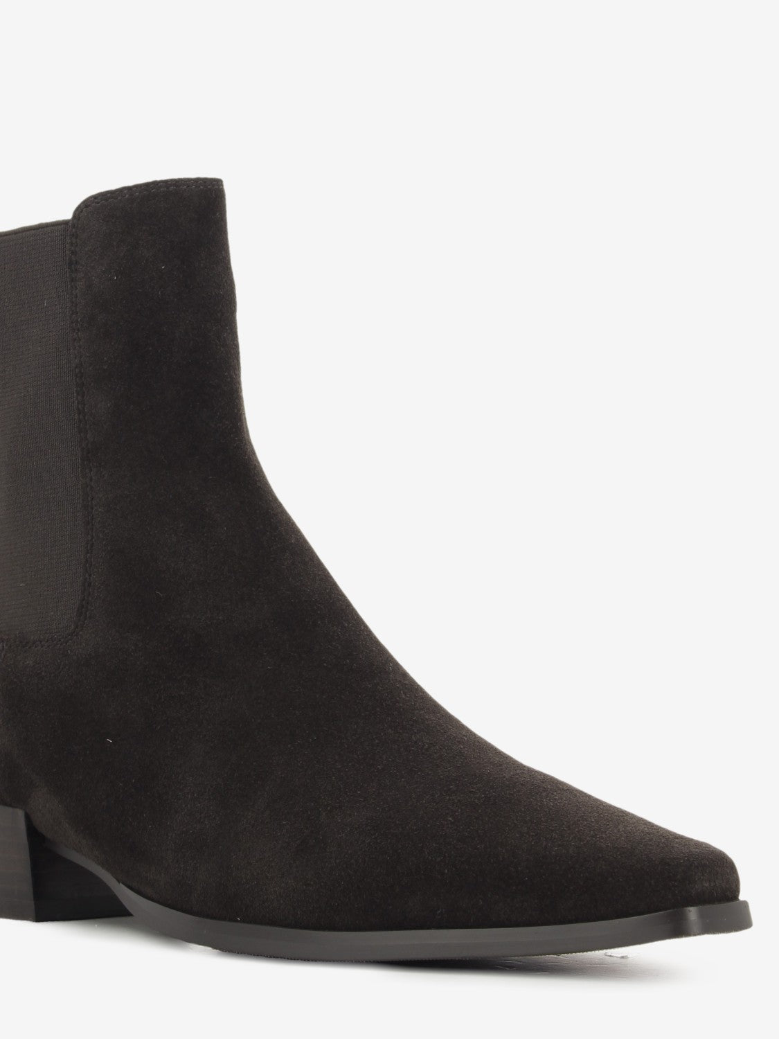 Ebony Velour Suede Ankle Boot