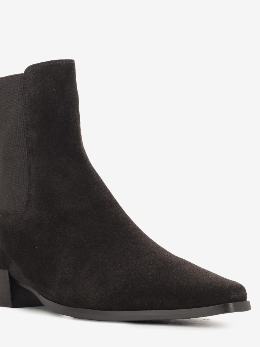 Ebony Velour Suede Ankle Boot