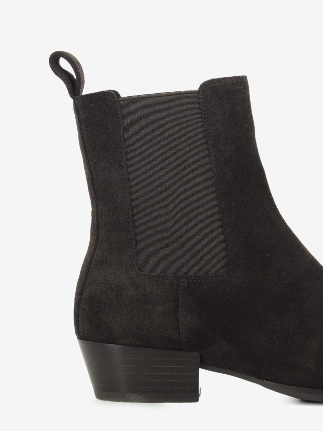 Ebony Velour Suede Ankle Boot