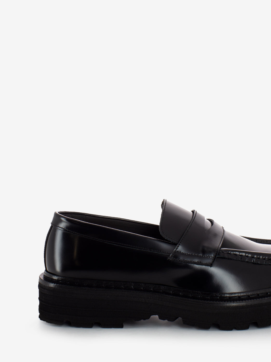 Mocassini City in pelle nero