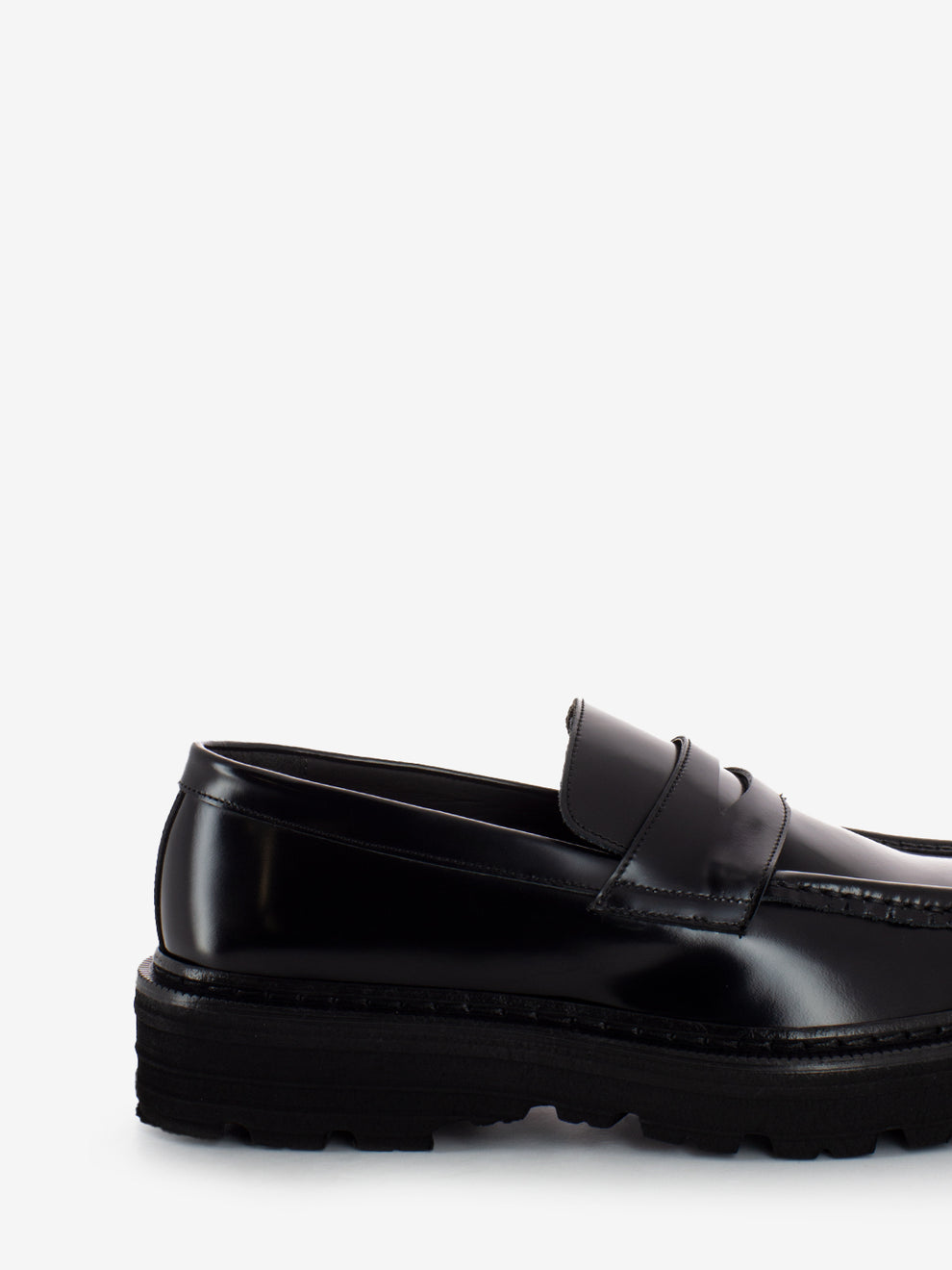Mocassini City in pelle nero