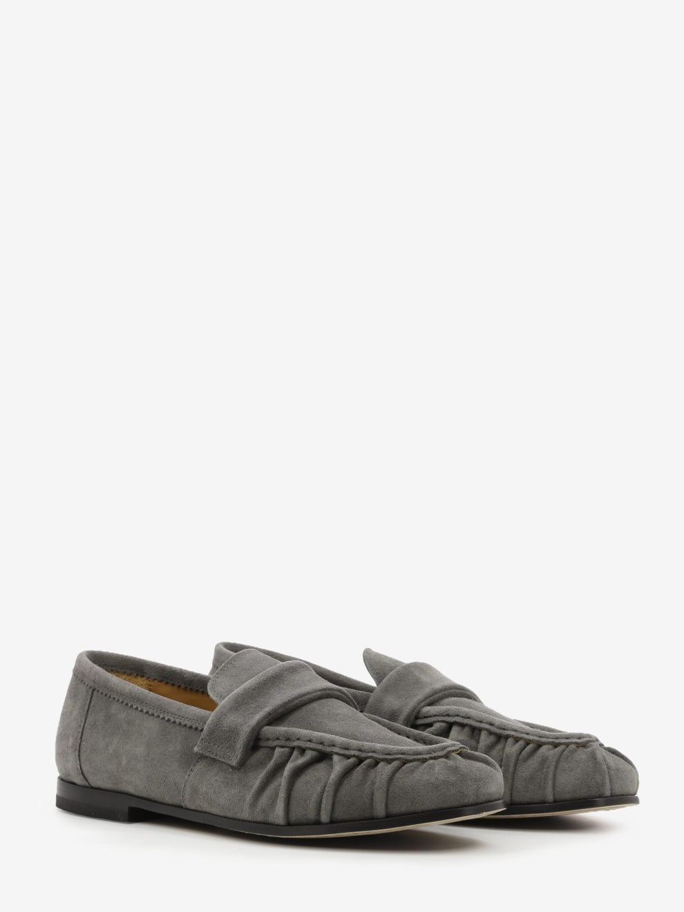 Feather suede loafers asphalt