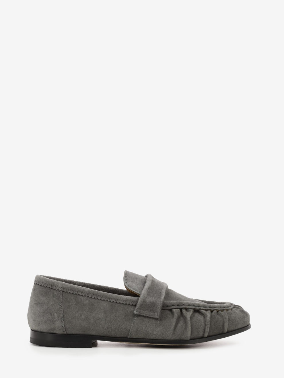 Feather suede loafers asphalt